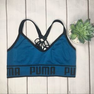 PUMA Sports bra unlined blue